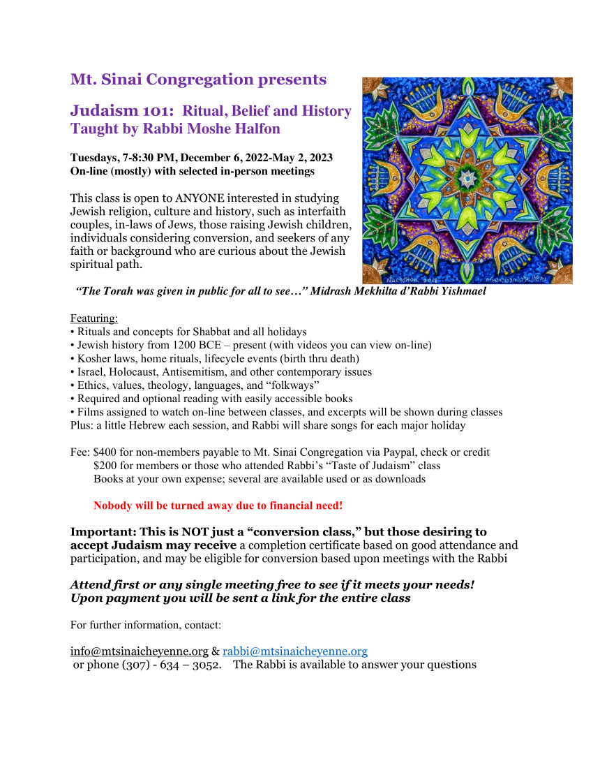 Judaism101_Flyer